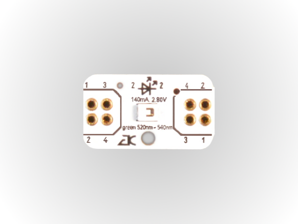 CMLED520540I140CREE2835AGR-N - CREE LED auf Grionec-Platine 520nm - 540nm grün, 140mA